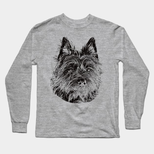 Cairn Terrier gift for Cairn Owners Long Sleeve T-Shirt by DoggyStyles